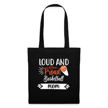 Loud and proud basketball mom - Tote Bag - black - Front