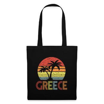 Grèce - Sac en tissu - noir - Devant