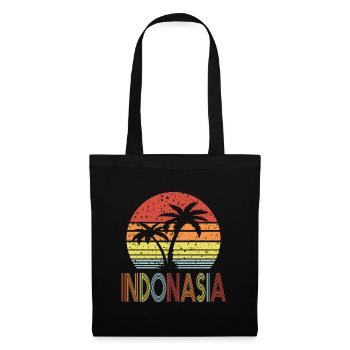 Indonesia - Stoffbeutel - Schwarz - Vorne