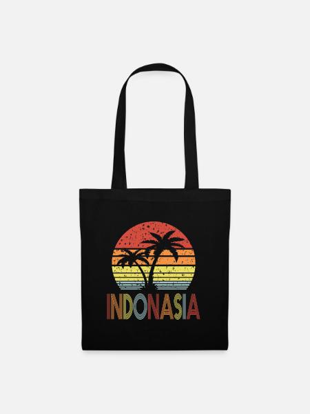 Indonesia - Stoffbeutel - Schwarz