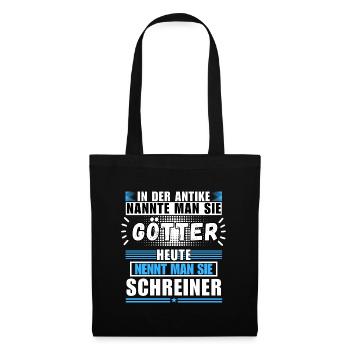 Les dieux dans l’Antiquité. Aujourd’hui charpentier - Sac en tissu - noir - Devant