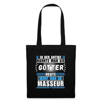 Les dieux dans l’Antiquité. Le masseur d’aujourd’hui - Sac en tissu - noir - Devant