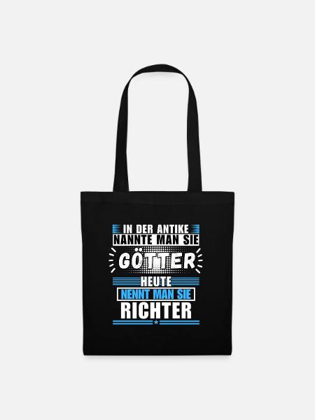 Götter in der Antike. Heute Richter - Stoffbeutel - Schwarz