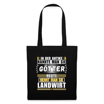 Dieux dans l'Antiquité. Aujourd'hui un agriculteur - Sac en tissu - noir - Devant
