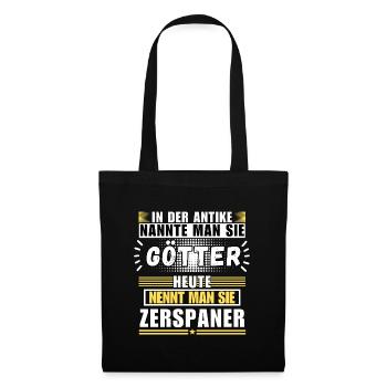 Dieux dans l'Antiquité. Aujourd'hui machiniste - Sac en tissu - noir - Devant