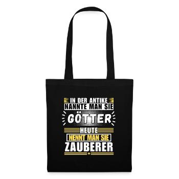 Götter in der Antike. Heute Zauberer - Stoffbeutel - Schwarz - Vorne