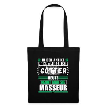 Les dieux dans l’Antiquité. Le masseur d’aujourd’hui - Sac en tissu - noir - Devant