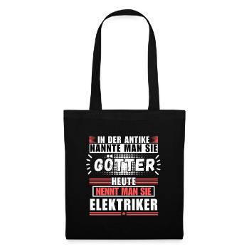 Les dieux dans l’Antiquité. Aujourd’hui électricien - Sac en tissu - noir - Devant