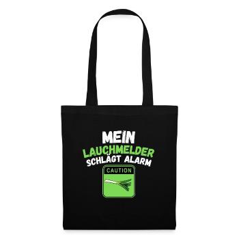 lauch lustig Lauchmelder T-shirt Geschenk lauchig - Stoffbeutel - Schwarz - Vorne