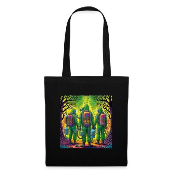 Arbres respirants - Sac en tissu - noir - Devant