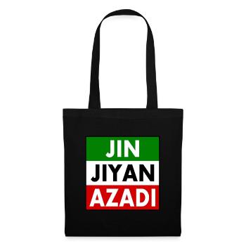 jin jiyan azadi - Sac en tissu - noir - Devant