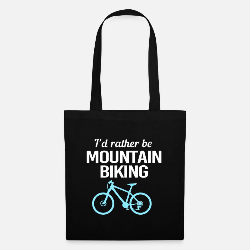 Mountainbike Mountainbiken Mountainbiker - Stoffbeutel - Schwarz