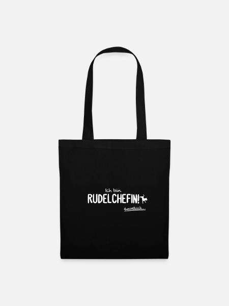 Lustiger Hunde Spruch Hundehalter Geschenk - Stoffbeutel - Schwarz