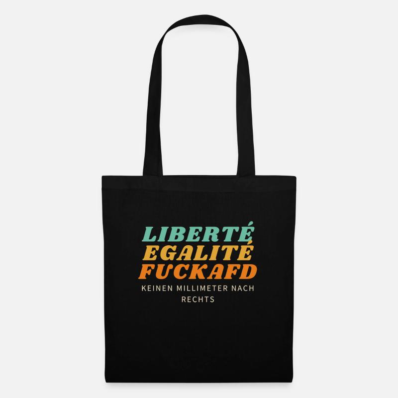 Liberté Egalité FuckAfD - Stoffbeutel - Schwarz