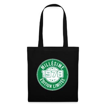 Millésime 1978 | édition limitée Anniversaire 1978 - Sac en tissu - noir - Devant
