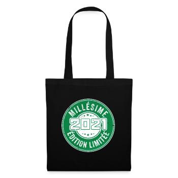 Millésime 2021 | édition limitée Anniversaire 2021 - Sac en tissu - noir - Devant