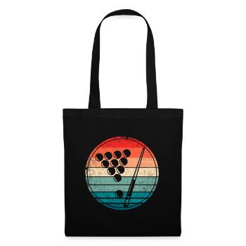 Retro Billiards Pool Player - Tote Bag - black - Front