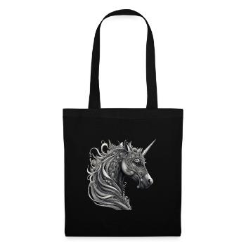 Goth Gothic Licorne Mystique Horreur Sombre - Sac en tissu - noir - Devant