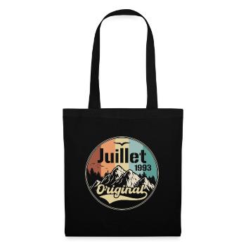 Juli 1993 Jubiläum Juli 1993 Juli - Stoffbeutel - Schwarz - Vorne