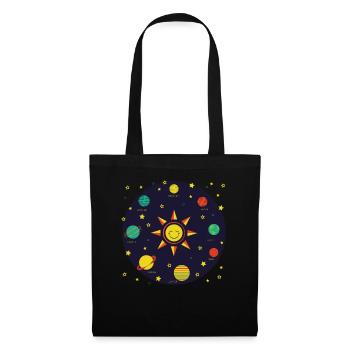 Système solaire pour enfants Earth Sun Boys Girls - Sac en tissu - noir - Devant