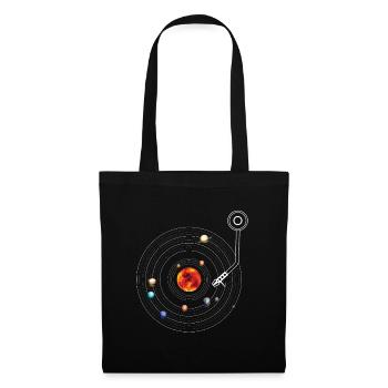Turntable Solar System Vinyl Planets Moons - Sac en tissu - noir - Devant