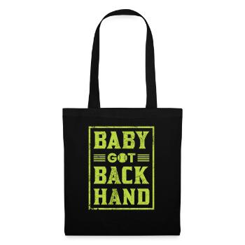 Tennis Player Baby Got Backhand Court Women - Sac en tissu - noir - Devant