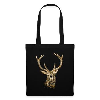 Bronko55 No.50 – Roaring Deer - Tote Bag - black - Front