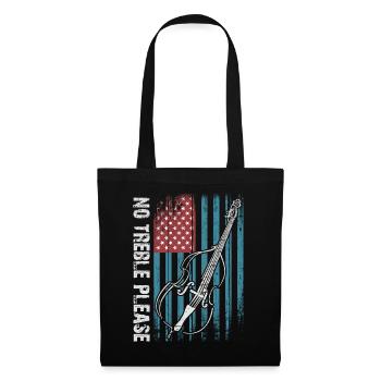 Plus de basses - pas d’aigus - contrebasse avec drapeau - Sac en tissu - noir - Devant