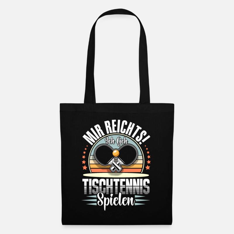 Tischtennis - Stoffbeutel - Schwarz