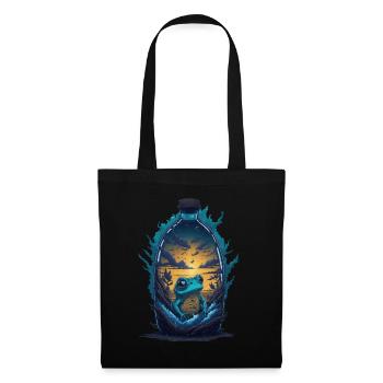 Bouteille d’eau Frog Sunset - Sac en tissu - noir - Devant