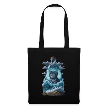 Cat - Tote Bag - black - Front