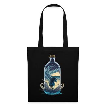 Horse Bottle - Tote Bag - black - Front