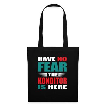 Have no Fear the Konditor is here Outfit - Stoffbeutel - Schwarz - Vorne