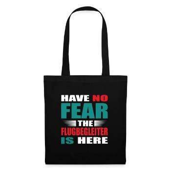 Have no Fear the Flight Attendant is here Outfit - Tote Bag - black - Front