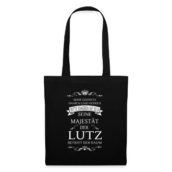 Sa Majesté le Lutz entre dans la salle - Sac en tissu - noir - Devant