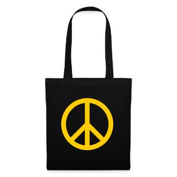 Paix - Sac en tissu - noir - Devant