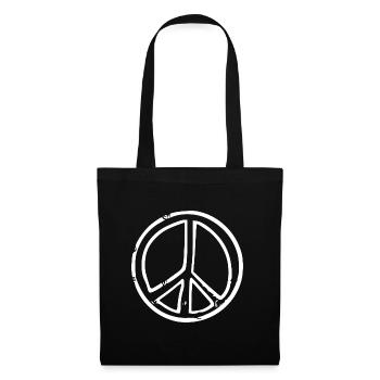 Paix - Sac en tissu - noir - Devant