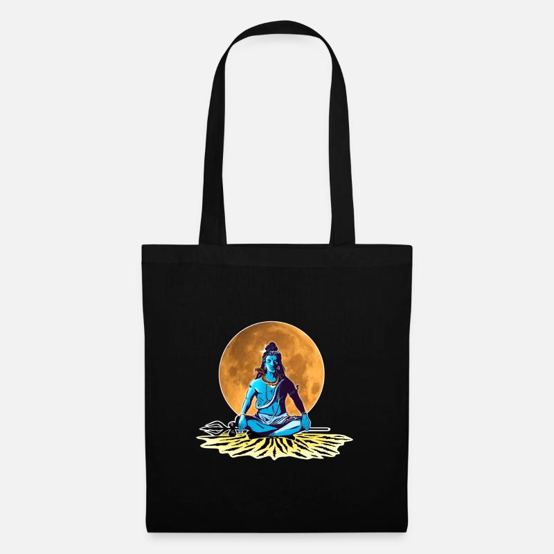 Lord Shiva Adiyogi - Stoffbeutel - Schwarz