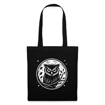 Owl in the Night Design – Mysterious - Tote Bag - black - Front