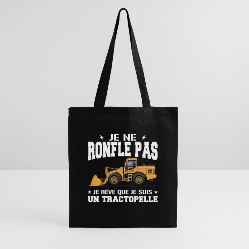 Construction machine Backhoe loader Snorer Tote Bag