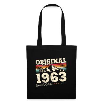 61 . Anniversaire Original 1963 Millésime 1963 - Sac en tissu - noir - Devant