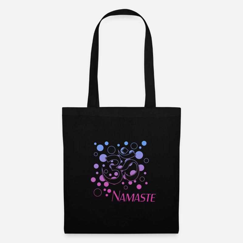 Namaste - Stoffbeutel - Schwarz