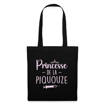 Prinzessin der Piquouze - Stoffbeutel - Schwarz - Vorne