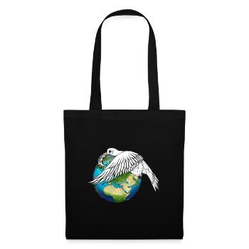 The Dove of Peace Weeps and Holds the Earth - Tote Bag - black - Front