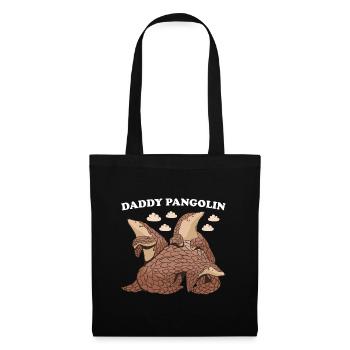 Papa Pangolin - Sac en tissu - noir - Devant