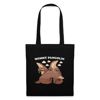 Maman Pangolin - Sac en tissu - noir - Devant