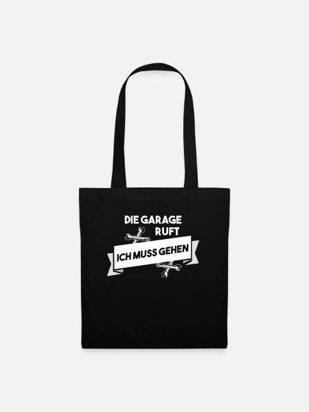 Handwerker KFZ-Mechaniker Garage Sprüche Geschenk - Stoffbeutel - Schwarz