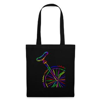 Colorful Stroke Unicycle - Tote Bag - black - Front