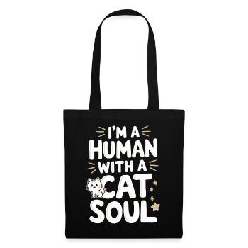 Chat Chats Amoureux Chat Propriétaire Chaton - Sac en tissu - noir - Devant
