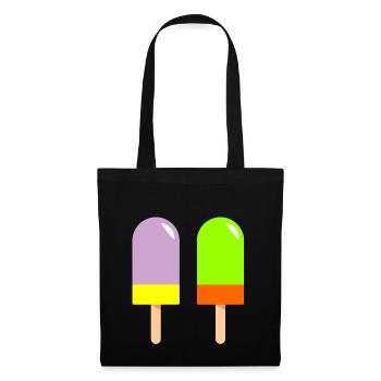 crème glacée restaurant crème glacée sundae134 - Sac en tissu - noir - Devant